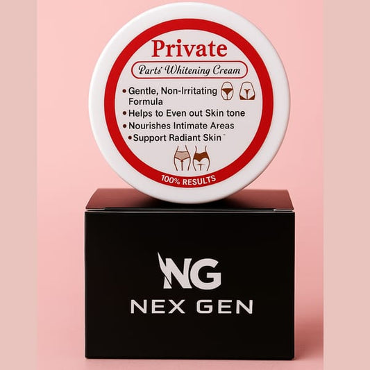 NEX GEN: پرائیویٹ پارٹس وائٹننگ کریم - حساس جلد کے لیے